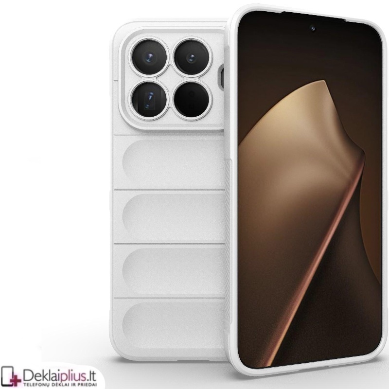 Magic Shield guminis dėklas - baltas (Xiaomi 15T Pro) Magic Shield guminis dėklas - baltas (Xiaomi 15T Pro)